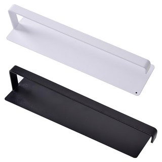 Homely Zakka 日式簡約磁吸式廚房紙巾架/廚房抹布架/紙巾收納, 白色 + 黑色, 2個