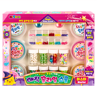 韓國MYTOYS 豪華寶盒28件組 史萊姆*12/亮片*2/珠珠*8, 1組