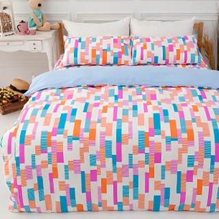 LAMINA 樂米娜 彩帶 100%純棉床包枕套3件組