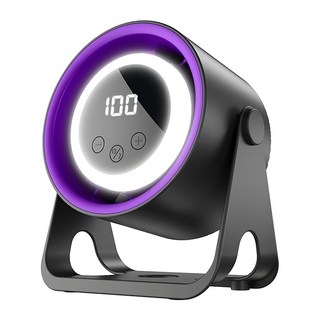 USB 百段低躁強力小颶風風扇, FN06, 黑色