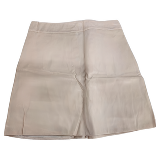 性感霧面素色皮裙, XL, 杏