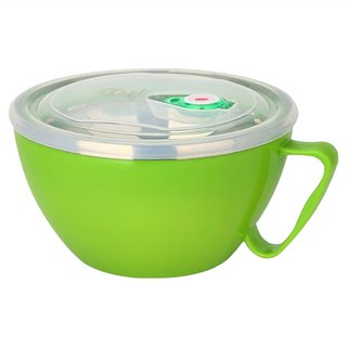 家庭元素 304不鏽鋼泡麵碗, 1100ML/1300ML, 耐磨耐用不易生鏽, 貼心透氣孔, 1個, 單一顏色