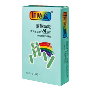 findom 指險套 蘆薈滋潤服貼顆粒型 呵護敏感肌膚, 24個, 1盒