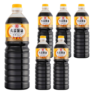 丸莊醬油 黃標調合醬油, 1L, 6瓶