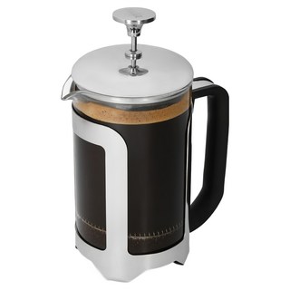 LA CAFETIERE 法式濾壓壺 銀色, 1個, 法式濾壓壺 + 備用濾網 + 咖啡匙