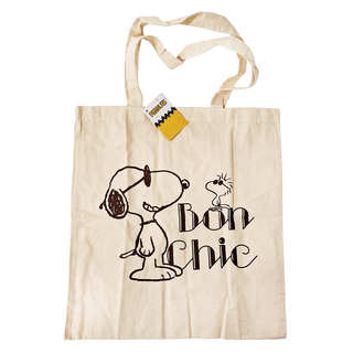 SNOOPY 史努比 側背袋, 米色 + 黑色