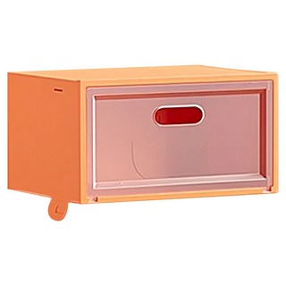 JOSIC 特大男側開鞋盒 可收47碼鞋, 愛瑪仕橘, 2個