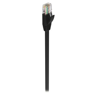POLYWELL CAT6A扁線 高速網路線 RJ45 福祿克認證 PW15-W48-D159, 20m, 黑色, 1個, 1條