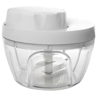 Ajidou 旋轉蔬菜切碎調理器-味道小廚師 C-123 重量275克, 透明 + 白色, 1個