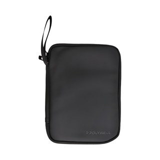 POLYWELL 寶利威爾 平板防撞防水收納包 PW15-T65-0837, 黑色, 1個