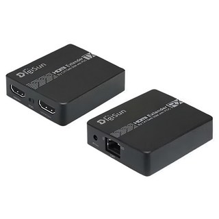 DigiSun 得揚 HDMI 網路線訊號延長器+紅外線遙控傳輸, 網路線傳輸50公尺 支援POC功能, EH605, 1組
