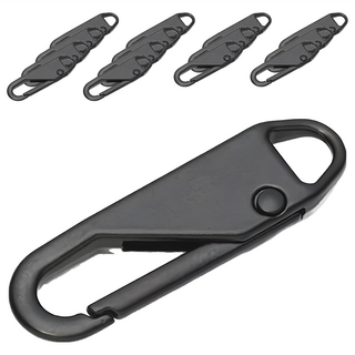 彈簧拉鍊頭, 合金材質, 3.7cm x 1.1cm, A款方形/B款圓形, 銀色/黑色/金色/槍黑, 15個