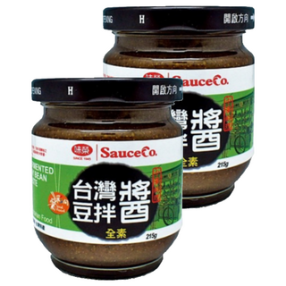 味榮 原味豆拌醬 50年專業味噌釀造工法, 215g, 2罐
