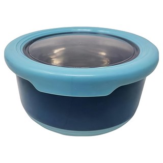 TeDeMeI 特得美 ST保鮮盒 圓, 730ml, 304不鏽鋼內膽, 防滑底設計, 保鮮效果佳, 1個