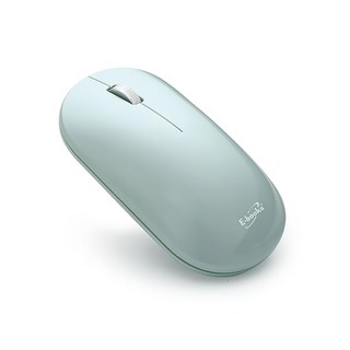 E-books 藍牙超靜音無線滑鼠 M57, 1000 DPI 精準定位, 冰川綠, 1個