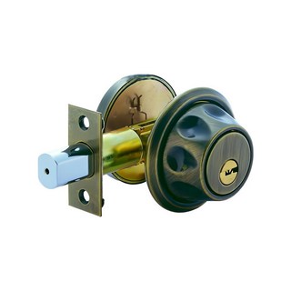 FAULTLESS 加安牌 外轉上鎖式輔助鎖 D587, 適用房門鎖, 鎖閂長度60mm-70mm, 門扇厚度30-45mm, 1組