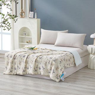 J-bedtime 床寢時光 涼感冰霧凍涼被, 首爾花語 米色