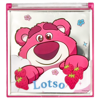 收納王妃 迪士尼 熊抱哥方鏡 中 3個, 桃色, 1組