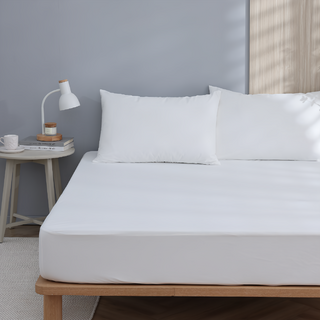 台灣 GOODin 防水保潔墊 輕透零感系列 床包(186 x 150cm) + 枕套(75 x 53cm) x 2