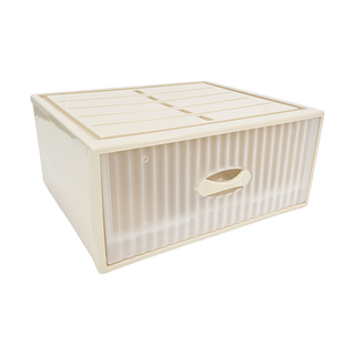 KEYWAY 聯府 單抽式抽屜整理箱 34.5L, 米色, 1個