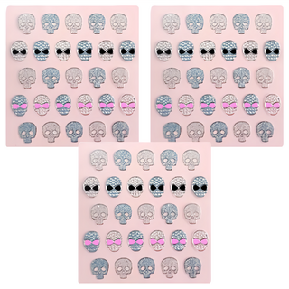 GLOSSYBLOSSOM 3D眩眼美甲貼, 骷髏, 3個