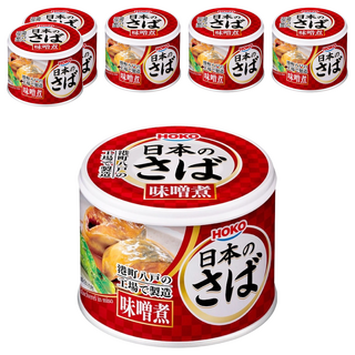 HOKO 寶幸 味噌鯖魚罐 日本原裝進口, 190g, 6罐