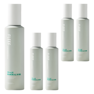 FLEEF Cica-Aloe 積雪草蘆薈平衡多合一乳液, 200ml, 5瓶