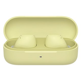 SONY 索尼 WF-C510 真無線立體聲耳機 電池續航力長達11小時 支援多點連線功能 環境音效模式, 黃色