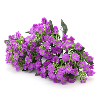 Happy Village 人造花 酢漿草 3支 - 仿真花藝 居家裝飾 紫色浪漫, 3件, 紫色