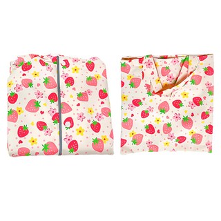 愛北鼻 兒童款加厚加強防水雨衣 花花小草莓 加高領口防水 M碼, 100~110cm