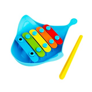 Munchkin 滿趣健 魟魚手敲琴洗澡玩具, 適用於12個月以上, MNB44189, 1個