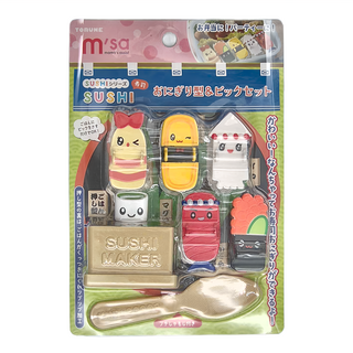 TORUNE 壓模 Set 壽司系列 飯糰造型 & 點心套裝, 壽司 多色, 1組
