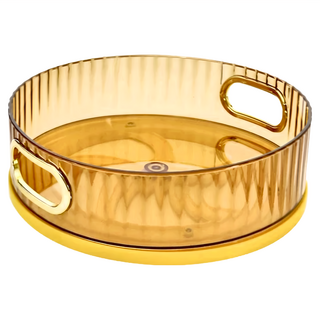 Lofor 樂活生活家 360度轉盤收納架, 黃色, 1個