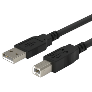 POLYWELL 寶利威爾 USB2.0 Type-A公-B公 印表機線 列印線 PW15-W45-M652, 1條, 2m, 黑色