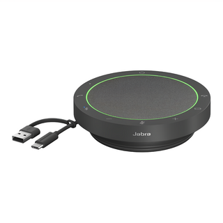 Jabra Speak2 55 可攜式全雙工會議藍牙揚聲器 360度全指向收音 適用於Microsoft Teams和Zoom, 1台, 黑色