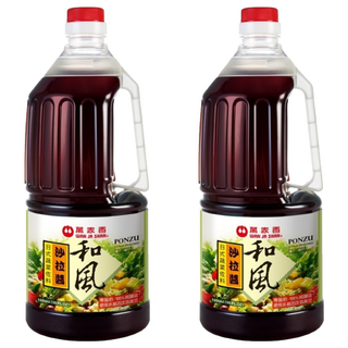 萬家香 和風沙拉醬 日式蔬菜佐料, 1.5L, 2瓶