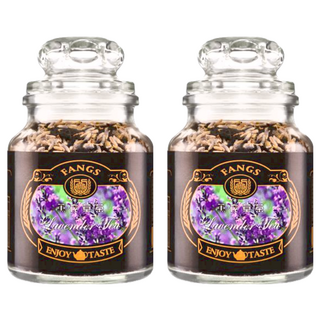FANGS 方氏 薰衣草茶 法國薰衣草+斯里蘭卡紅茶, 60g, 2罐, 1瓶
