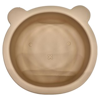 矽膠吸盤小熊碗 Set 3, 象牙米色, 3個