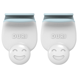 DURI 不沾手馬桶提蓋器, 2個裝, 36 x 52mm, 白色 + 淺藍色