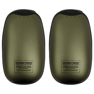 ADAMOUTDOOR USB充電式磁吸掌心暖爐 2個 ADHW-DUAL500-G 綠色