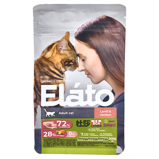 Elato 杜莎 成貓 低敏配方 天然無穀貓糧, 嫩羊野鹿, 300g, 1包