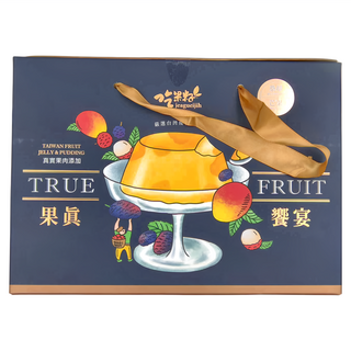 吃果籽 果真饗宴果凍布丁禮盒 芒果桑葚口味 6入, 110g, 1盒