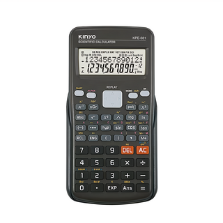 Kinyo 12位元工程計算機 黑, KPE-681B, 1入