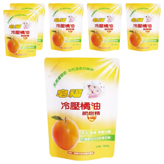 淨精靈 橘油洗衣精補充包 1.5L, 1.5kg, 6包