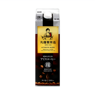 丸福珈琲店 咖啡(無糖) 昭和九年傳承 利樂包包裝, 1L, 1瓶