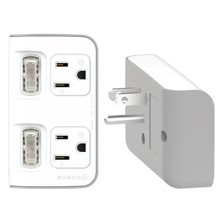 POLYWELL 寶利威爾 2切2座節能小壁插 3轉2P 獨立開關省電, PW15-T05-A081, 1個