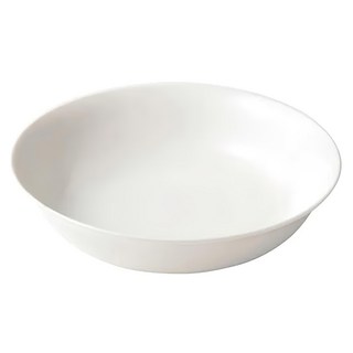 新食器 深湯盤 , 9吋, 純白, 1個