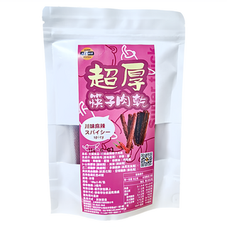 太禓食品 超厚筷子真空肉乾 川辣 160g, 1包