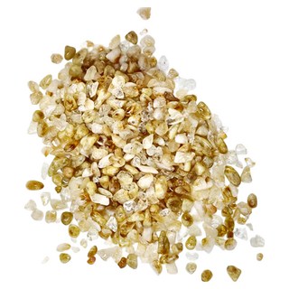 紅運當家 天然招財黃水晶碎石 0.5~1.5公分 1000公克, 天然黃白色澤, 1包