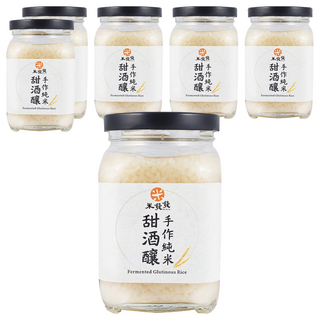 米發發 手作純米甜酒釀, 溫潤滋補, 可直接食用, 可調製冷飲或料理, 300g, 6罐